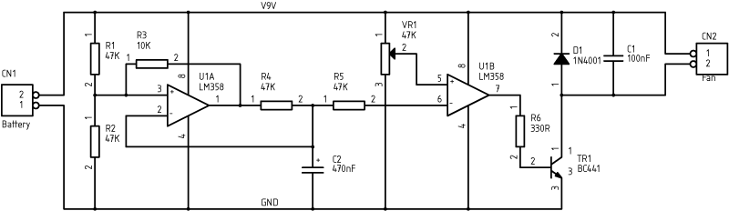 Speed control circuit diagram