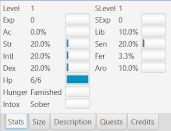 Yaffaif stats tab